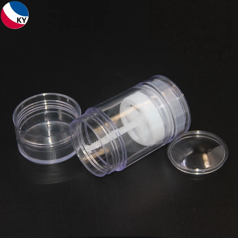 50ml Transparent Plastic Round Deodorant Containers